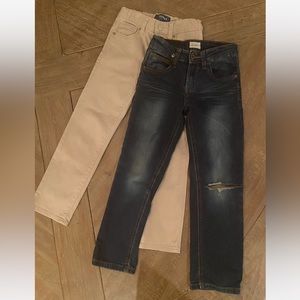 Bundle of 2 Pairs Boys Jeans- Hudson & Old Navy Brands